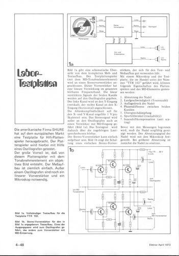  Labor-Testplatten (Test-Schallplatte von Shure f&uuml;r HiFi-Plattenspieler) 