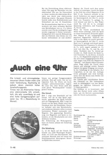  Auch eine Uhr (Vorstellung einer elektronischen Uhr von Timex) 