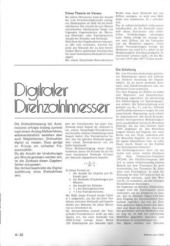  Digitaler Drehzahlmesser (Z&uuml;ndpulse von Automotoren z&auml;hlen) 