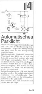  Automatisches Parklicht 