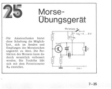  Morse-&Uuml;bungsger&auml;t 