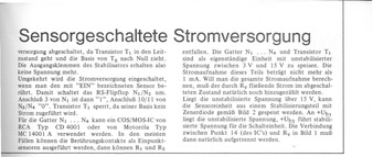  Sensorgeschaltete Stromversorgung 