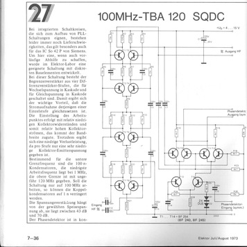 100 MHz-TBA120 SQDC 