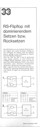  RS-Flipflop mit dominierendem Setzen bzw. R&uuml;cksetzen 