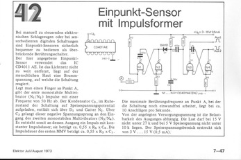  Einpunkt-Sensor mit Impulsformer 