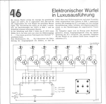  Elektronischer W&uuml;rfel in Luxusausf&uuml;hrung 