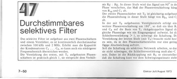  Durchstimmbares selektives Filter 