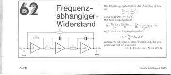  Frequenzabh&auml;ngiger Widerstand 