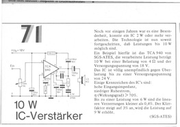  10-W-IC-Verst&auml;rker (TCA940) 