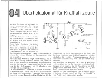  &Uuml;berholautomat f&uuml;r Kraftfahrzeuge (Taster f&uuml;r Blinker) 