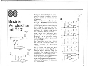  Bin&auml;rer Vergleicher (mit 7401) 