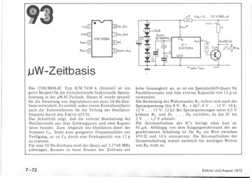  Zeitbasis (uW, mit ICM7038) 