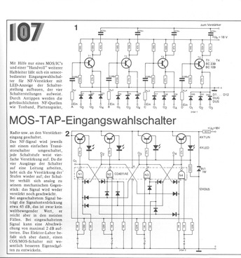  Eingangsabwahlschalter (MOS-TAP) 