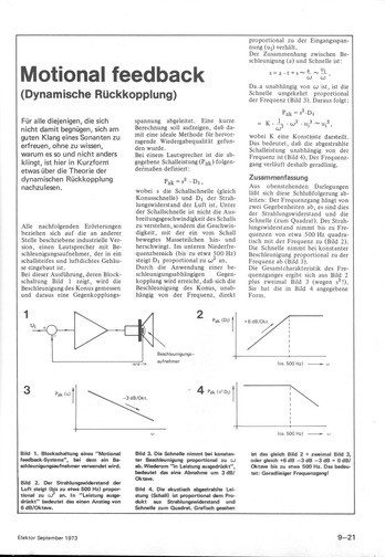  Motional Feedback (zur Theorie der dynamischen R&uuml;ckkopplung) 