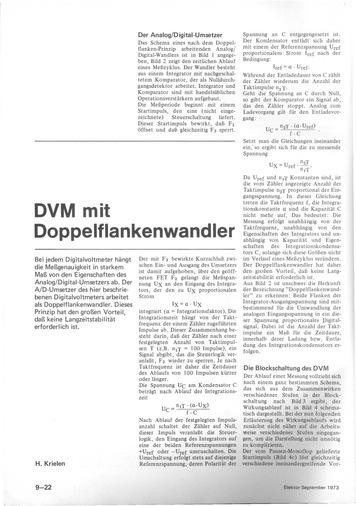  DVM mit Doppelflankenwandler (A/D-Umsetzer f&uuml;r Digitalvoltmeter) 