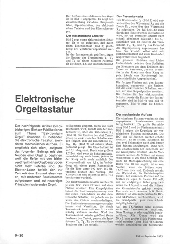  Elektronische Orgeltastatur 