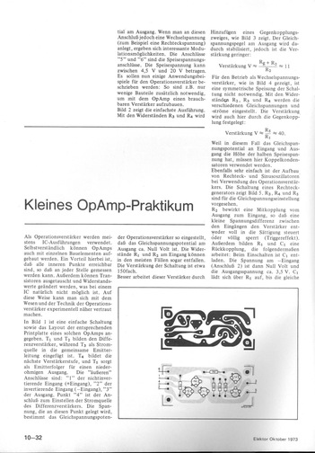  Kleines OpAmp-Praktikum 