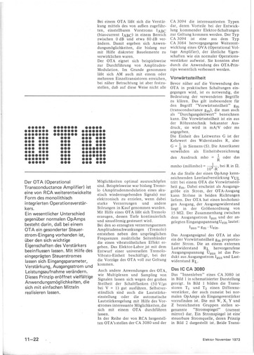  OTA (Prinzip des Operational Transconductance Amplifier, CA3080) 