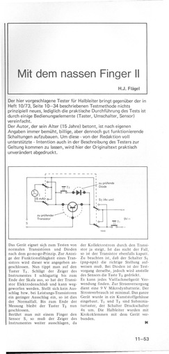  Mit dem nassen Finger, Teil 2 (zu Heft 10/73 S. 34) 