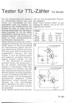  Tester f&uuml;r TTL-Z&auml;hler (Tasterprellen unterdr&uuml;cken) 