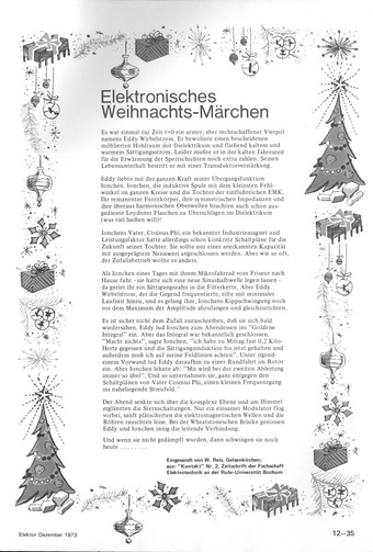  Elektronisches Weihnachtsm&auml;rchen (eine Geschichte) 