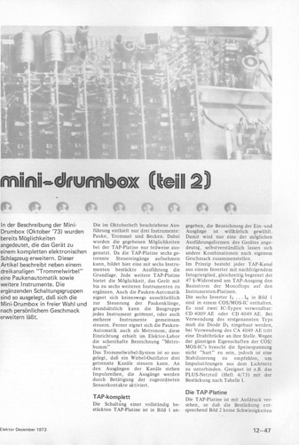  Mini-Drumbox, Teil 2 