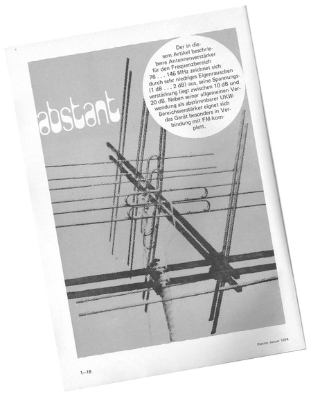  Abstant (Antennenverst&auml;rker 76 MHz-146 MHz mit Varicap) 