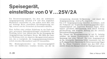  Speiseger&auml;t einstellbar von 0 V-25 V/2 A 