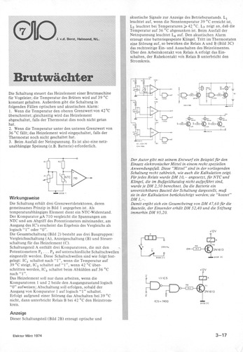  Brutw&auml;chter (Regler f&uuml;r Brutmaschine f&uuml;r Vogeleier, NTC) 