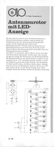  Antennenrotor mit LED-Anzeige (mit Scheibenwischermotor, LED-VU-Meter) 