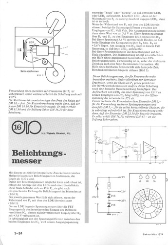  Belichtungsmesser (mit LDR) 