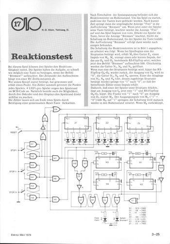  Reaktionstest (Reihenfolge von Tastendr&uuml;cken registrieren) 