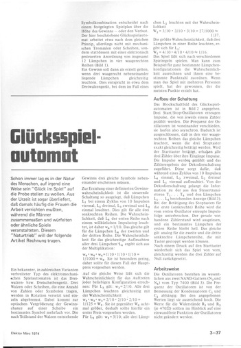  Gl&uuml;cksspielautomat (digitale Nachempfindung eines 3-Walzen Spielautomaten) 