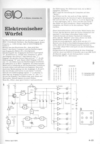  Elektronischer W&uuml;rfel 