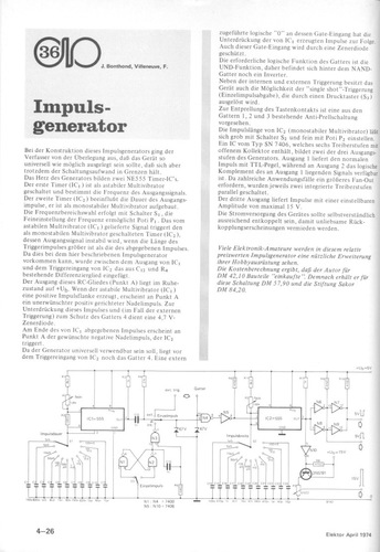 Impulsgenerator (mit 2x 555) 