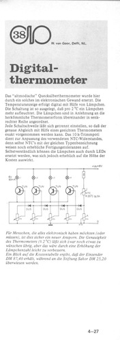  Digitalthermometer (f&uuml;r je 2 Grad geht ein L&auml;mpchen an) 
