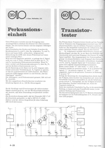  Perkussionseinheit (f&uuml;r elektronische Orgeln) 