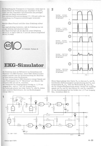  EKG-Simulator (zum Eichen von EKG-Ger&auml;ten) 