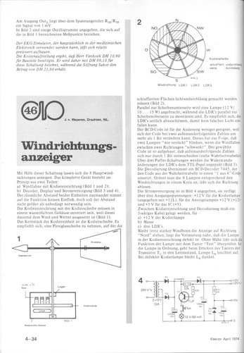  Windrichtungsanzeiger (Codierscheibe mit LDR auslesen) 