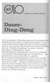  Dauer Ding-Dong (solange der Klingelknopf gedr&uuml;ckt ist) 