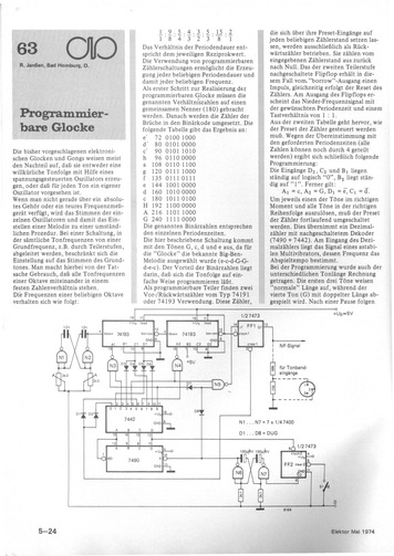  Programmierbare Glocke (T&ouml;ne von einer Grundfrequenz ableiten) 