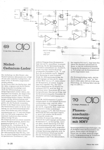  Nickel-Cadmium-Lader (&Uuml;berladen vermeiden, Ladungserhaltung) 