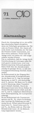  Alarmanlage (T&uuml;rkontakt-&Uuml;berwachung, Ruhestromprinzip) 