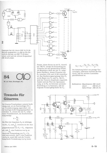  Tremolo f&uuml;r Gitarren 