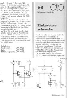  Einbrecherscheuche (Wohnraumbeleuchtung ein/ausschalten mit 555) 