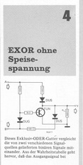  EXOR ohne Speisespannung (Scherz) 