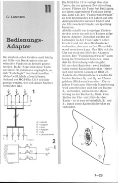  Bedienungsadapter (f&uuml;r MOS-Uhr 5314) 