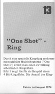  &quot;One-Shot&quot;-Ring (4-Bit-Ringz&auml;hler, diskret) 