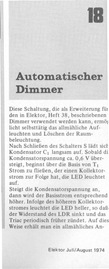  Automatischer Dimmer (Einfachst-Softdimmer) 