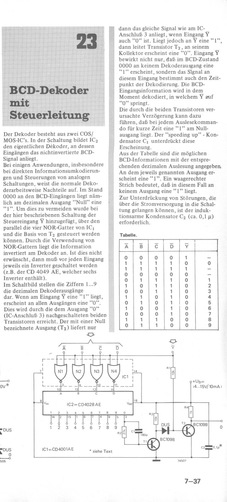  BCD-Dekoder mit Steuerleitung (Gate f&uuml;r Nullausgang beim CD4028) 